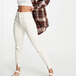 Stradivarius Split Front Mom Jeans